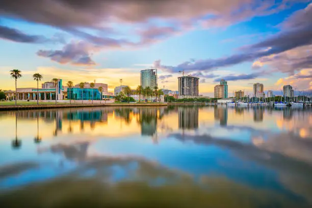 Photo of St. Petersburg, Florida, USA downtown city skyline