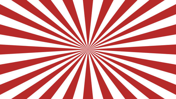 красный фон лучей. абстрактная текстура sunburst. простая иллюстрация вектора дизайна. - spiral shape red shiny stock illustrations