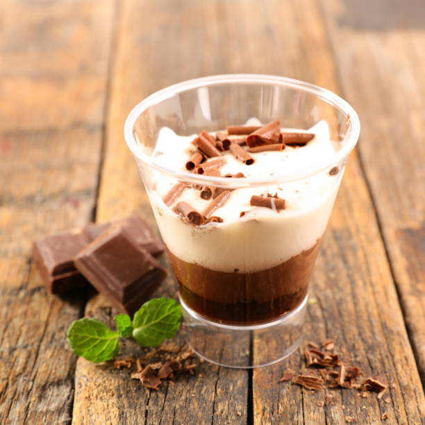 istock chocolate mousse and whipped cream 1138174818