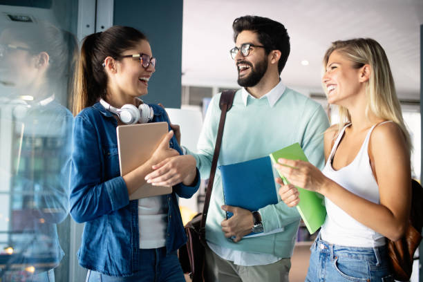 istock Happy group of students studying and learning together in college 1138174838
