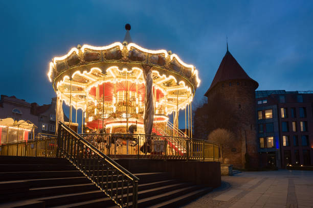 istock Gdansk carousel in the evening 1138181508