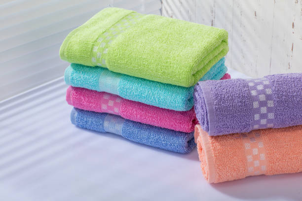 istock Colorful towels in bathroom 1138182668
