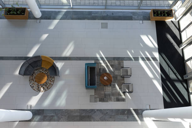 istock High angle view of a office lobby with a waiting room 1138184067