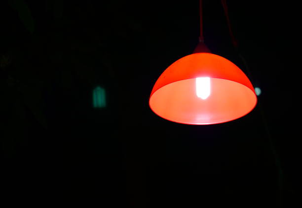 istock Beautiful Red lamp in the garden 1138186005
