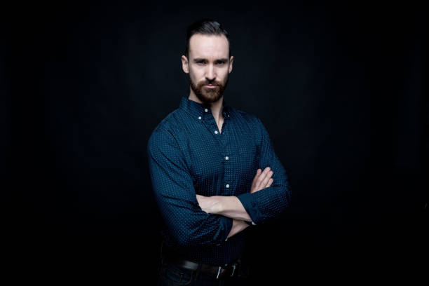 istock Handsome man wearing a blue shirt 1138189681