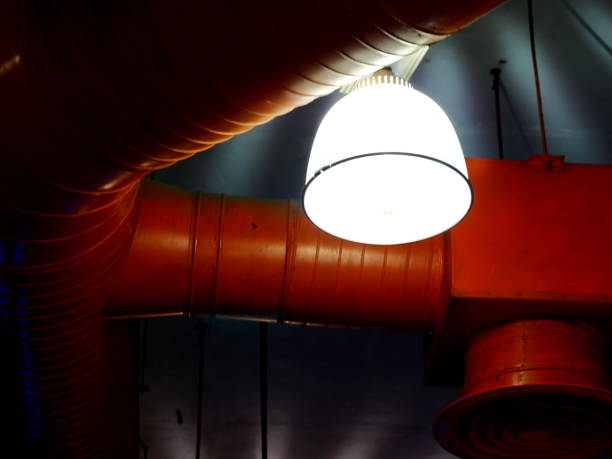 istock Industry Building interior Air Duct Air Condition pipe ceiling Air flow 1138192886
