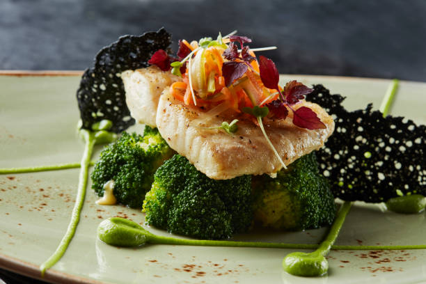 istock Fish fillet with brocolli 1138194360