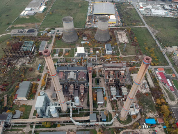 istock Industrial smoke chimney 1138196277