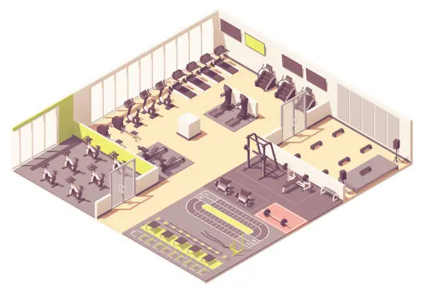 Vector illustration of Vector fitness club