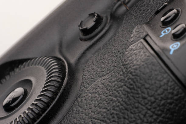 istock close up view of a DSLR camera grip in dark atmosphere 1138201486