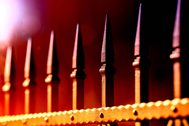 istock The new metal fence 1138203206