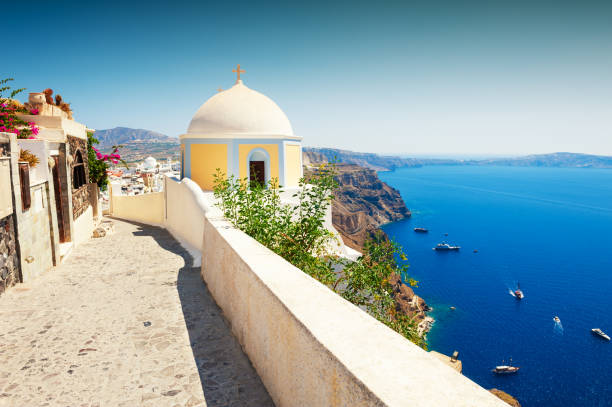 istock Old church on Santorini island, Greece. 1138203485