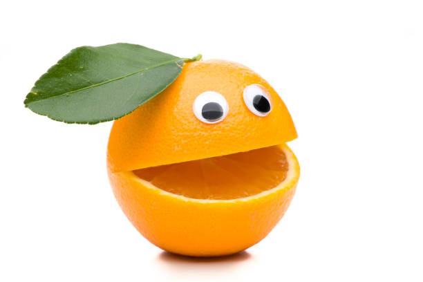 istock One speaking orange isolated on white background 1138211470