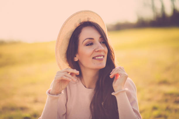 istock Happy red-haired lady enjoying every moment in nature 1138216285
