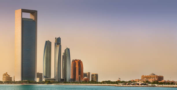 istock View of Abu Dhabi Skyline at sunrise, UAE 1138216581