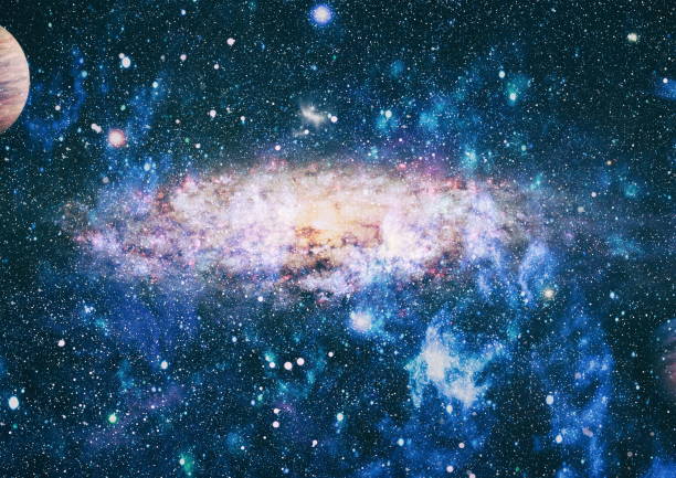 istock planets, stars and galaxies in outer space showing the beauty of space exploration. Elements furnished by NASA 1138225269