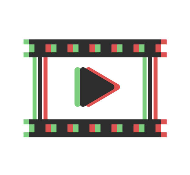 istock Film strip and play sign icon or logo isolated on white background. Flat style vector illustration. 1138225644