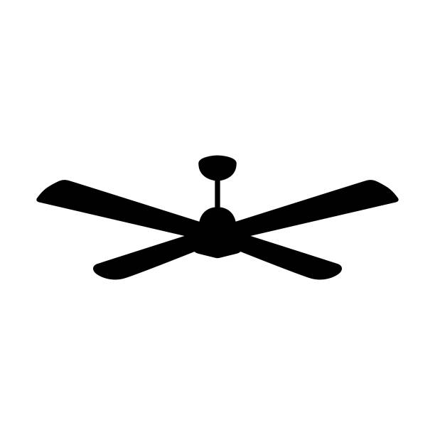 ilustrações de stock, clip art, desenhos animados e ícones de suspended ceiling fan - 5599