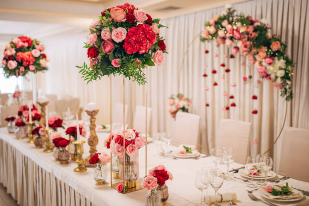 istock Beautiful wedding decoration 1138226928