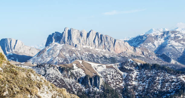 istock Mountains in the rays of the sun on a spring morning 1138231579