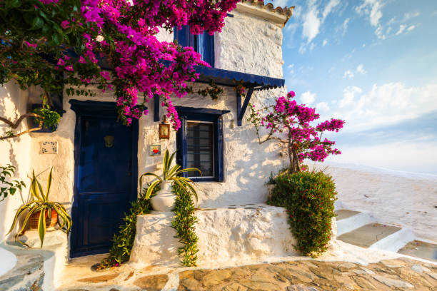 Skopelos, Greece. stock photo
