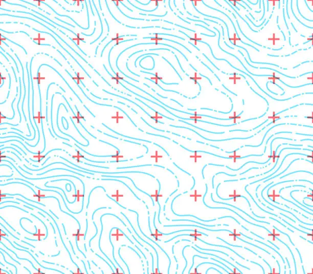 Vector illustration of Topographic Map Abstract Background