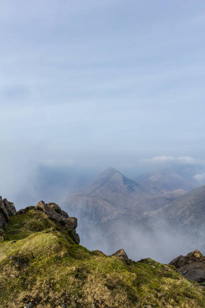istock A view from a mountain summit with several other summits and altitude white clouds 1138234584
