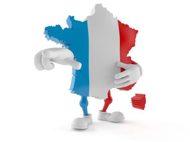 istock France character pointing finger 1138248934