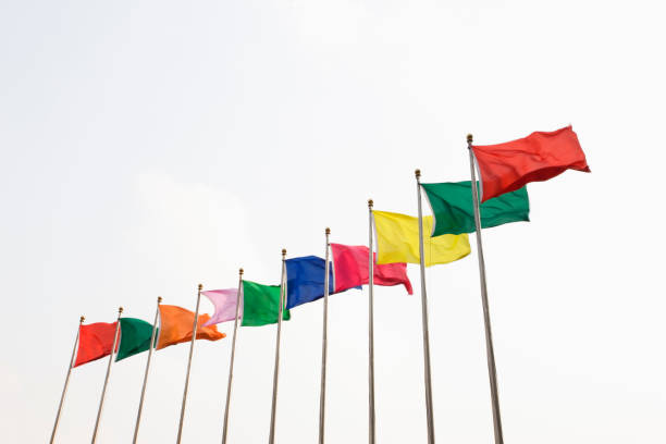 istock A row of coloured flags 1138249930