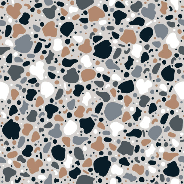 ilustrações de stock, clip art, desenhos animados e ícones de seamless terrazzo tile pattern - stone granite tile seamless