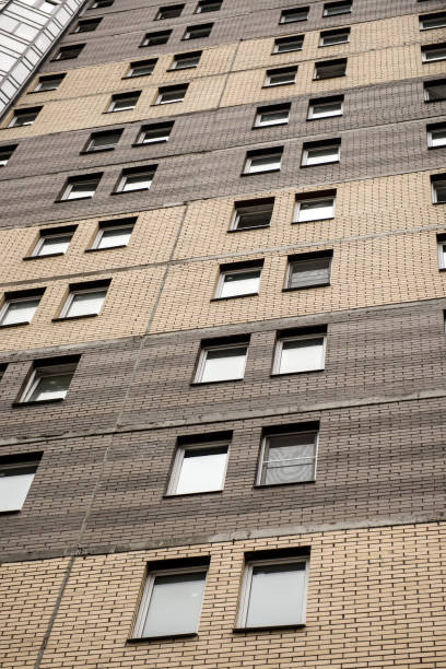 istock Wall of a multi-storey building under construction. 1138255175