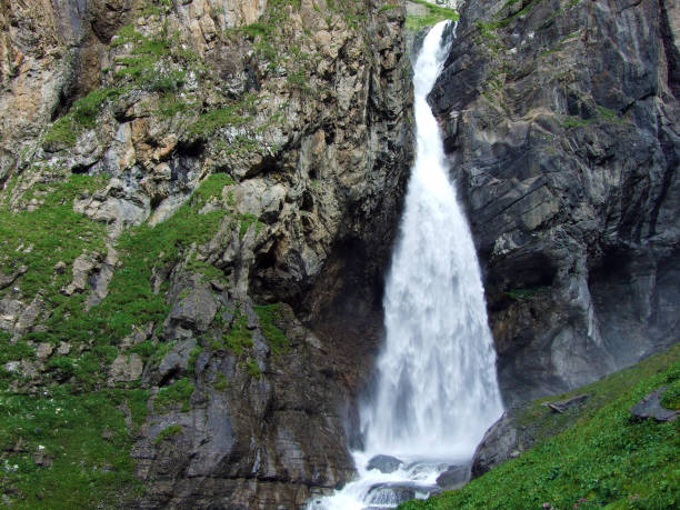 istock Waterfall Unterer Jetzbachfall in the alpine valley of Im Loch 1138257522