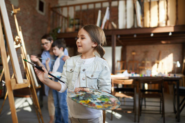 Cute Little Artist Painting