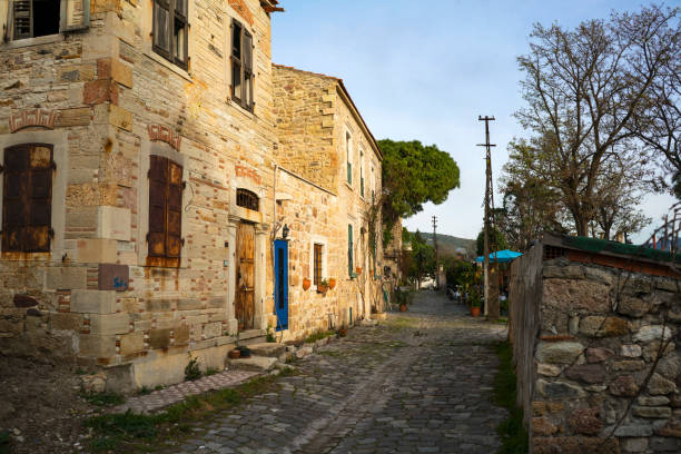 abandoned house at  Phokaia (foca), izmir, turkey