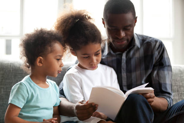 istock African American dad reading book to small kids 1138263295