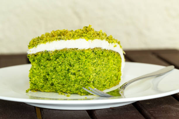 Ispanakl Kek - vegan version of turkish spinach cake with cashew cream