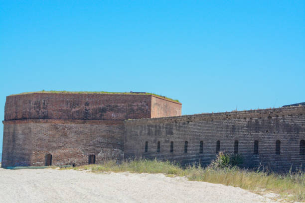 Fort Clinch State Park at Fernandina beach in Nassau County, Florida USA Fort Clinch State Park at Fernandina beach in Nassau County, Florida USA fernandina beach stock pictures, royalty-free photos & images