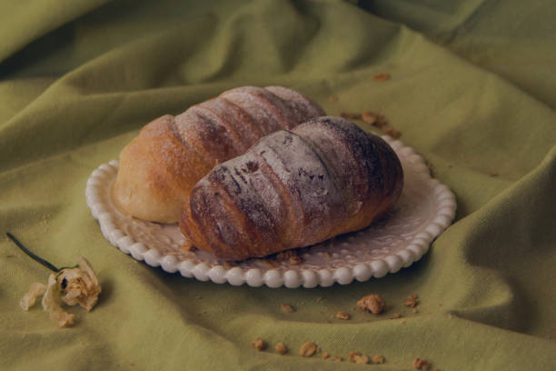 istock Two Sweet Pastries on a Plate 1138267358