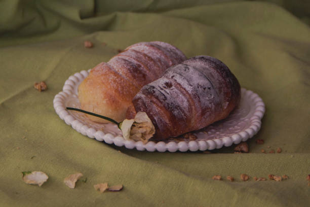 istock Two Sweet Pastries on a Plate 1138267360