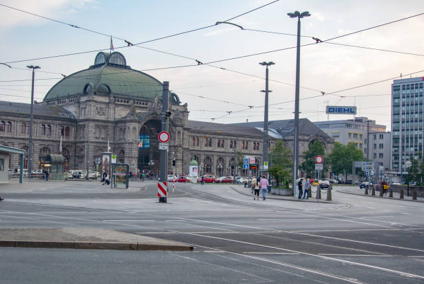 Nuremberg, Germany - September 6, 2014: Nürnberg Hbf, a old train station in Nuremberg, Germany.