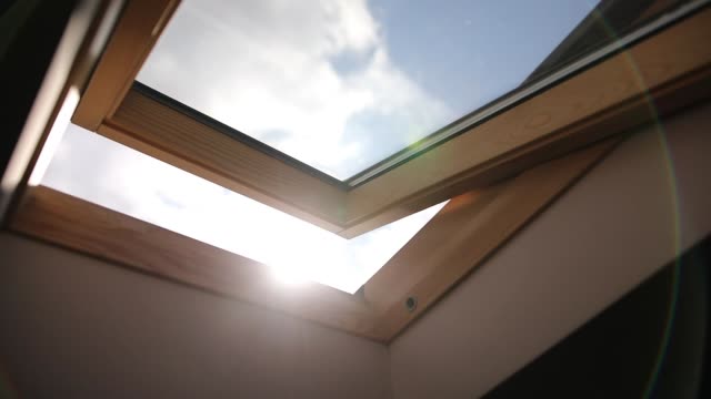 Wooden skylight window