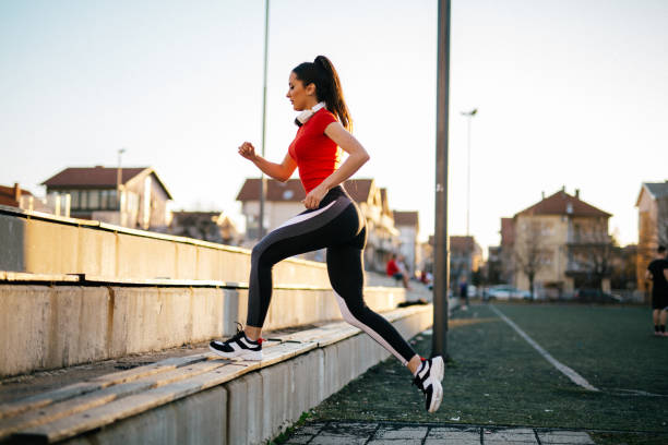 istock Jumping on the stairs 1138277989