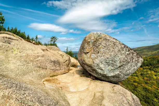 Photo of Bubble Rock in Acadia National Park