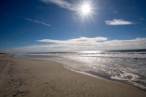 istock Sun, Sky and Sandy Beach at Smith Point County Park, New York 1138281243