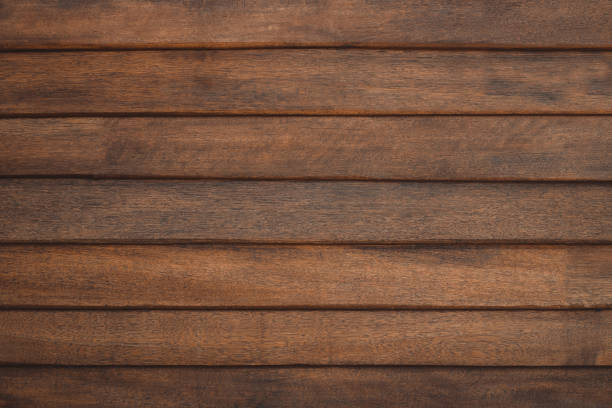 istock Dark brown wood texture with natural striped pattern background 1138282013