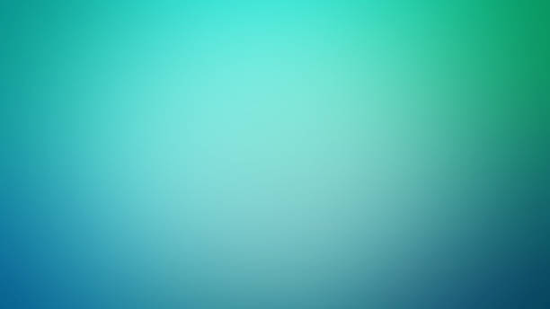 light teal defocused blurred motion abstract background - horizon over water white green blue imagens e fotografias de stock