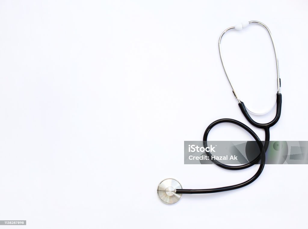 Stethoscope isolated on white background. Stethoscope Stock Photo