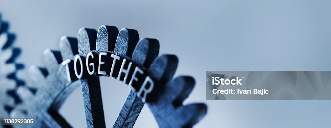 istock Teamwork Concept With Gears 1138292305