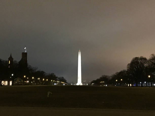istock Washington National Monument and National Mall.Night. 1138297087