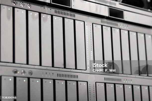 Server Racks Farm Rack Mount Server Farm At A Cloud Data Center Stock Photo - Download ...
